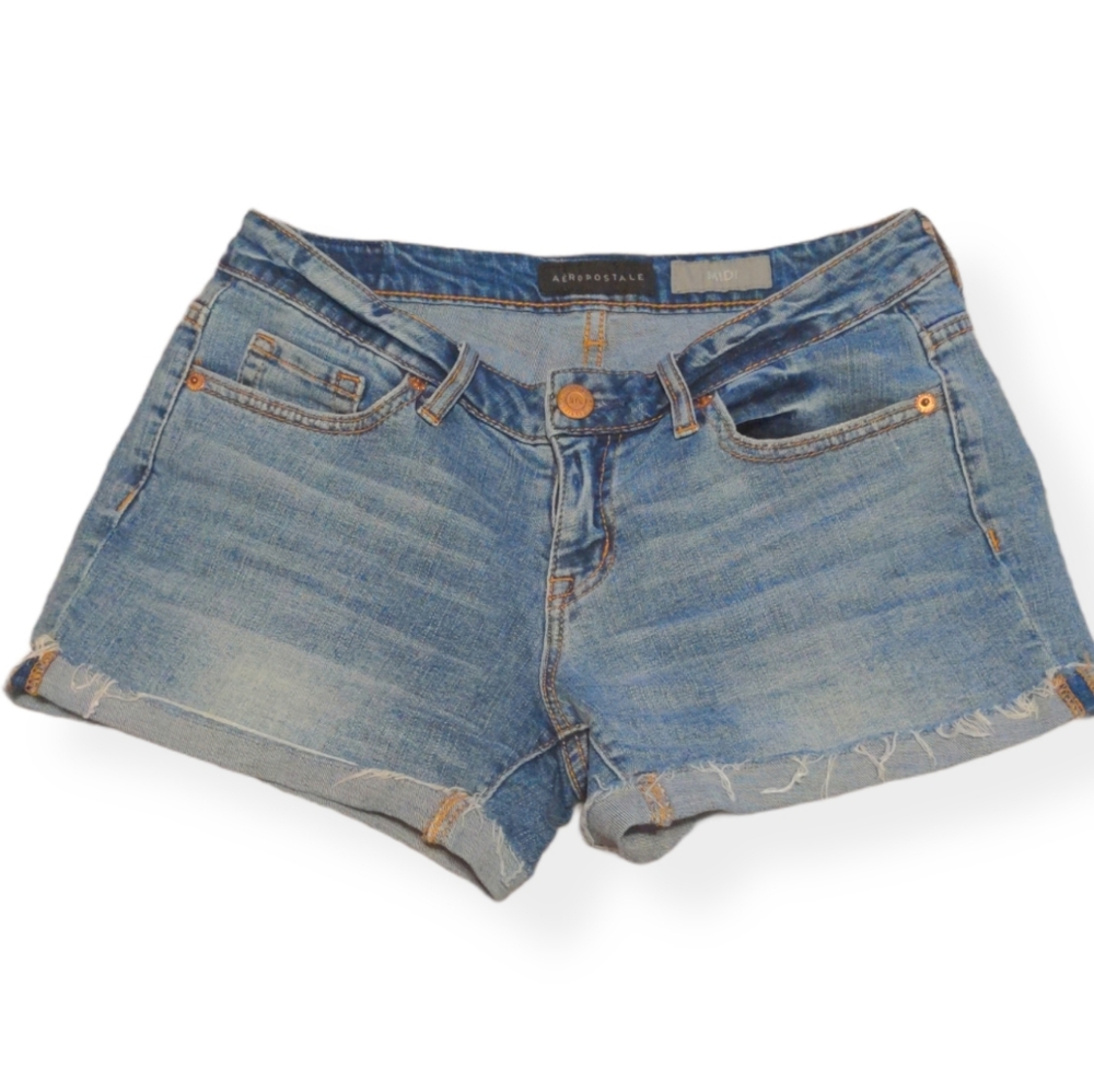 Aeropostale midi jean shorts